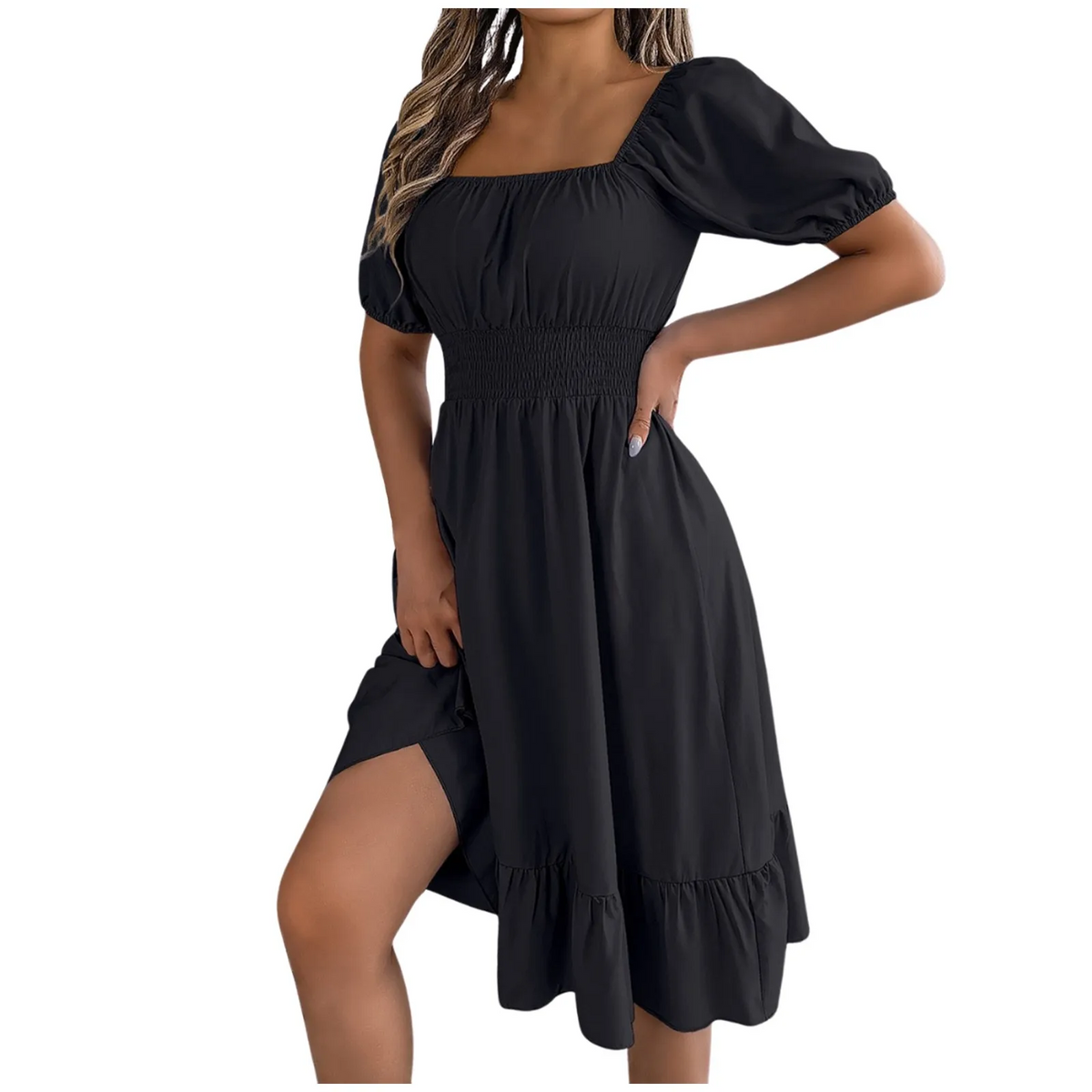 Amelia™ - Elegant Tummy Coverage Dress