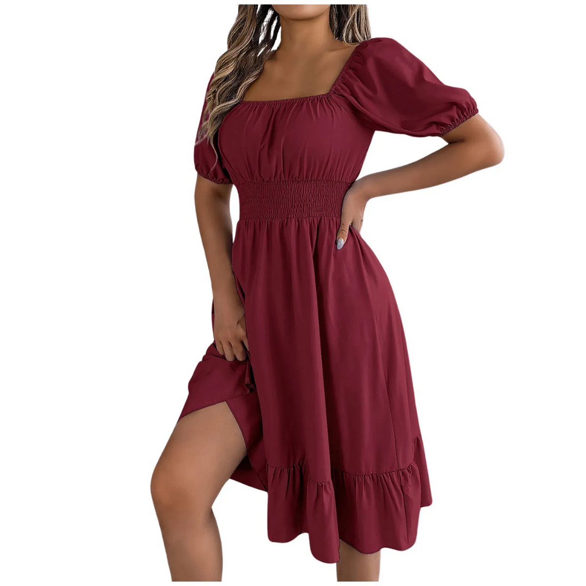 Amelia™ - Elegant Tummy Coverage Dress