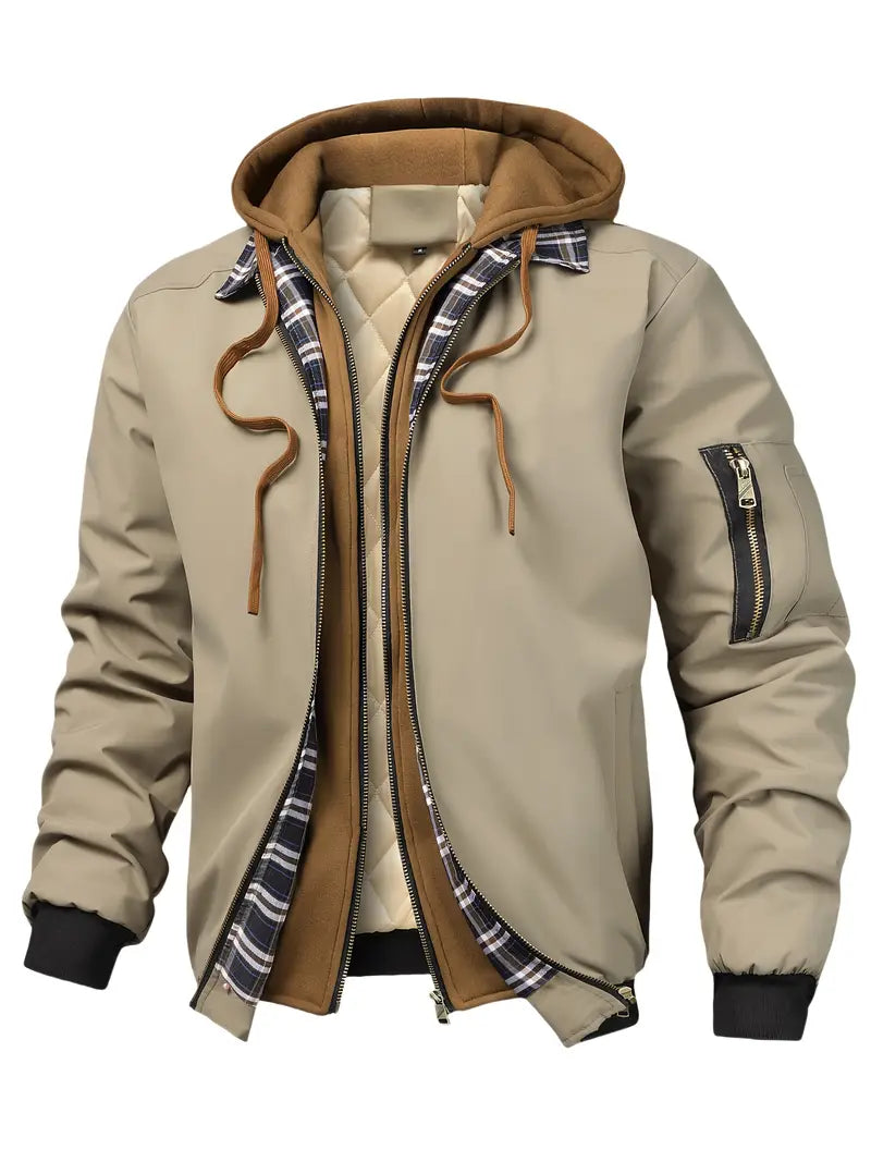 Dylan™ - Modern Hooded Checkered Jacket
