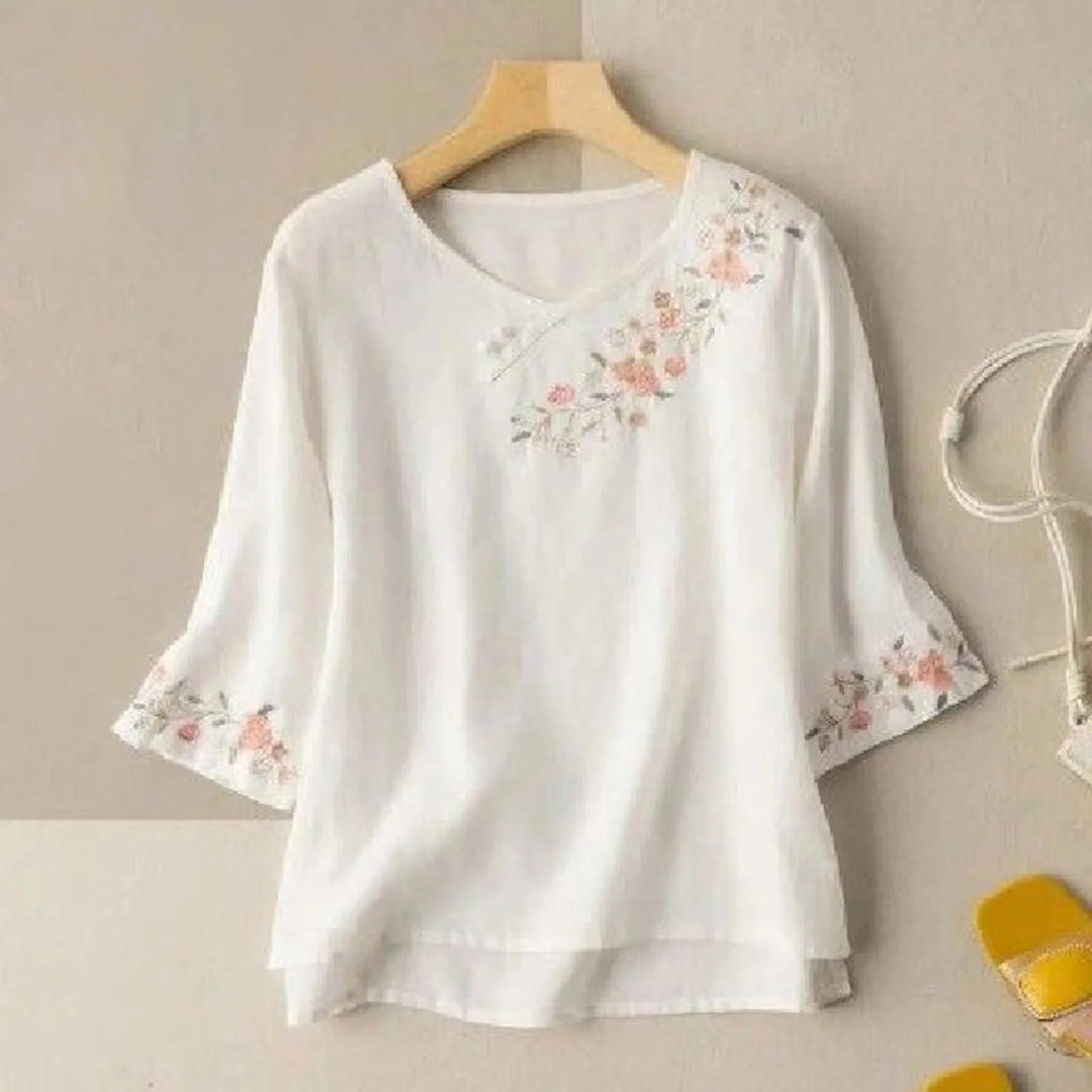 Ella™ - Breathable Linen Blouse