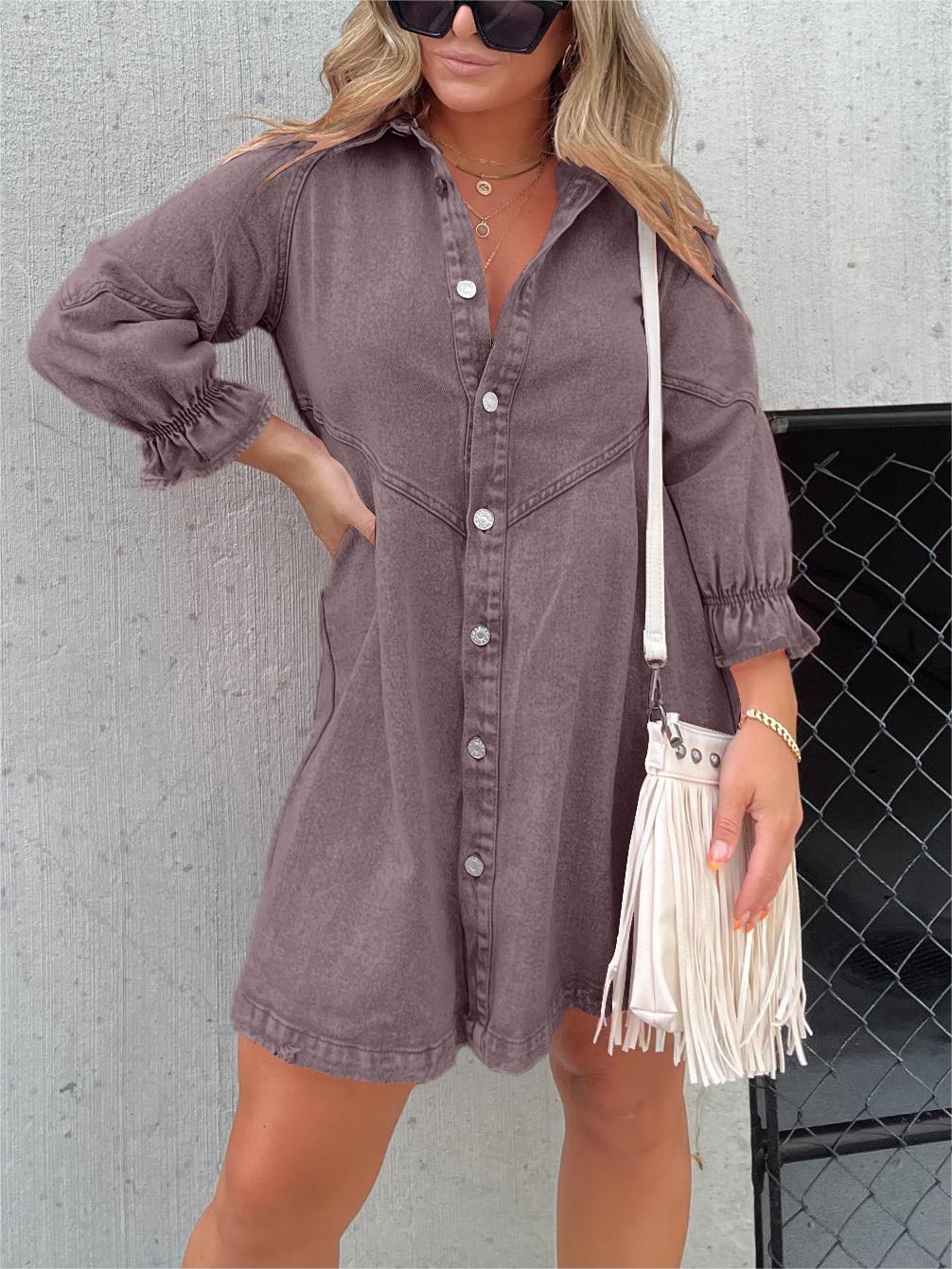 Aubrey™ - Casual Denim Dress
