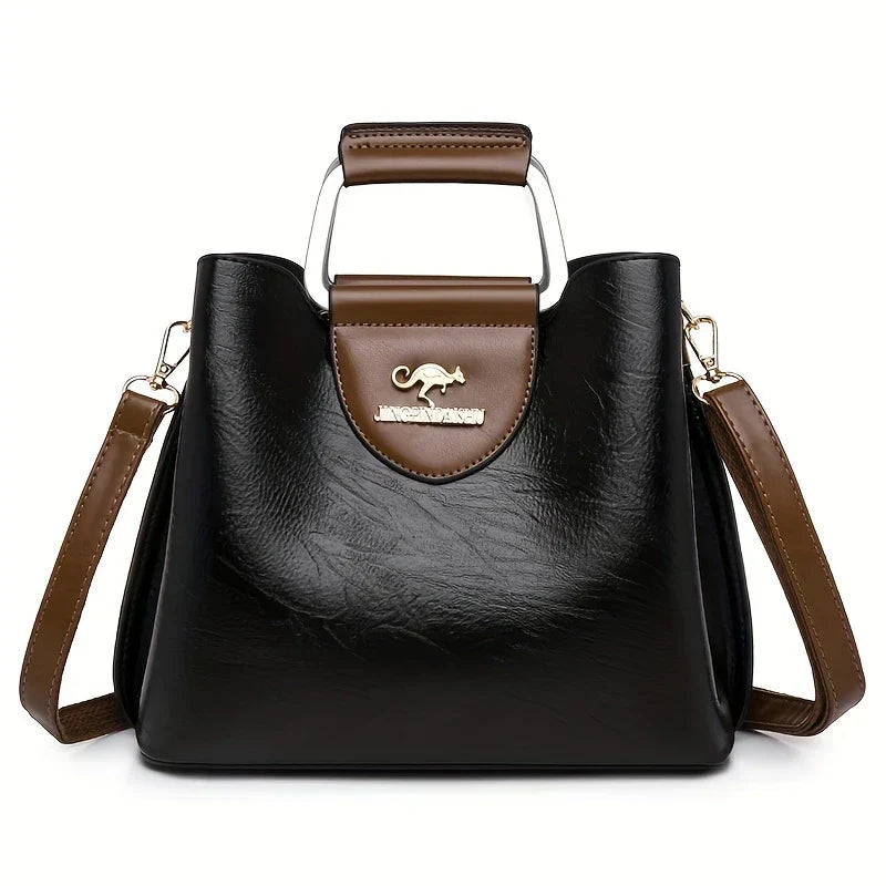 Sophia - Chic Leather Bucket Bag