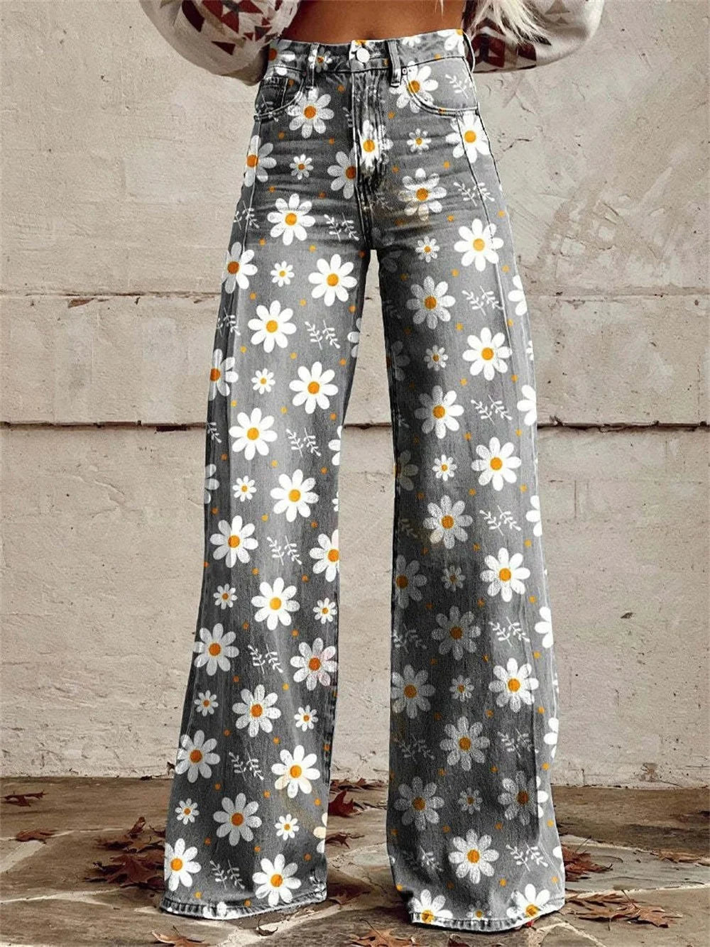 Isabella™ - Boho Floral Wide Leg Pants