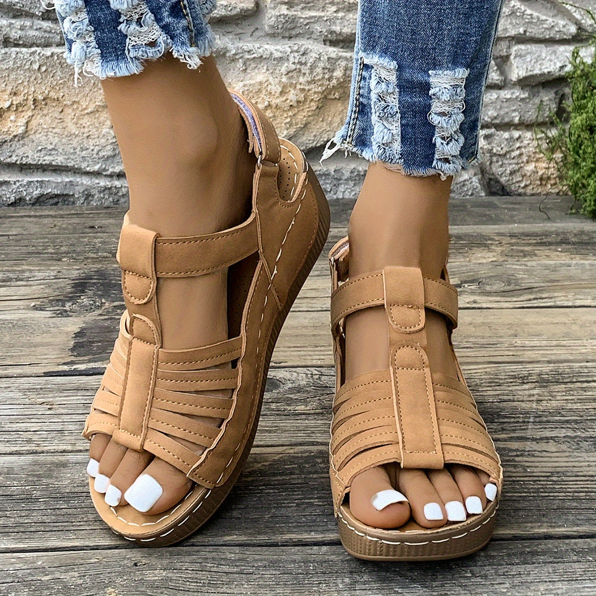 Amelia™ - Comfy Wedge Sandals