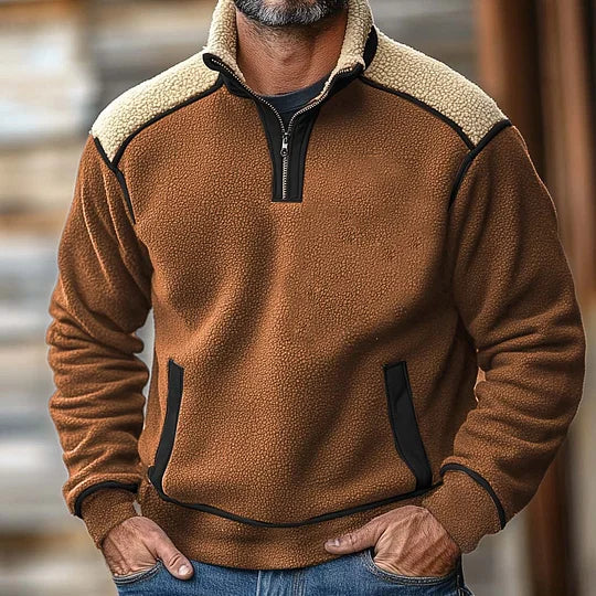 Ethan™ - Retro Quartz Zipper Pullover