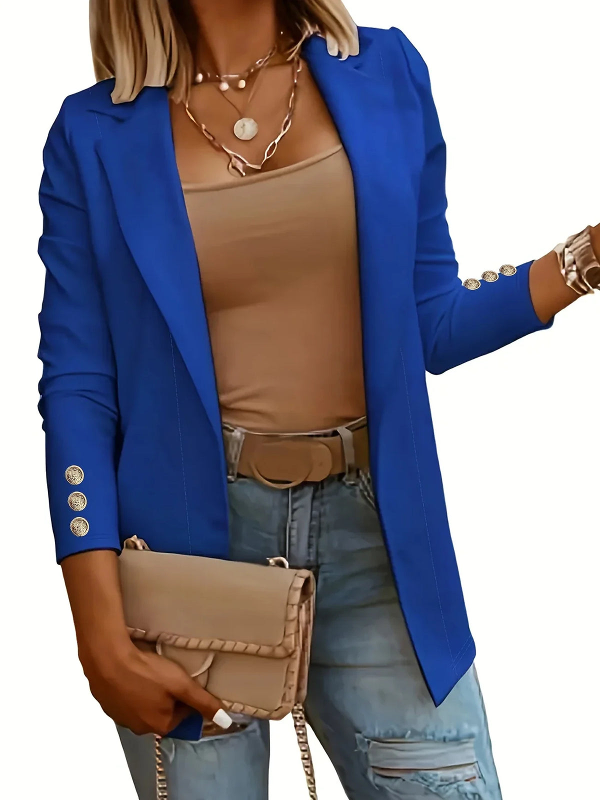 Layla™ - Stylish Open Front Jacket