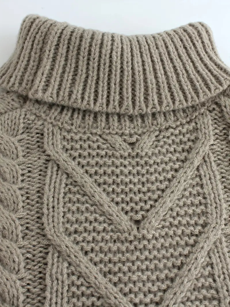 Peyton™ - Elegant Knit Turtleneck with Loose Pants Set