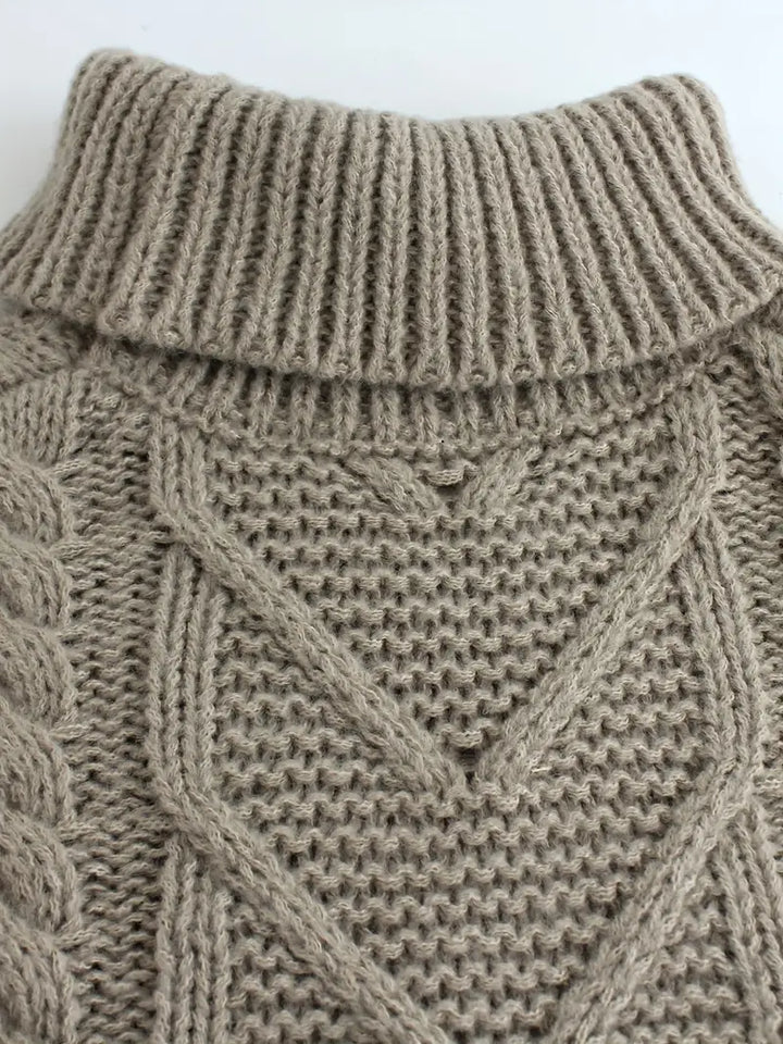 Peyton™ - Elegant Knit Turtleneck with Loose Pants Set
