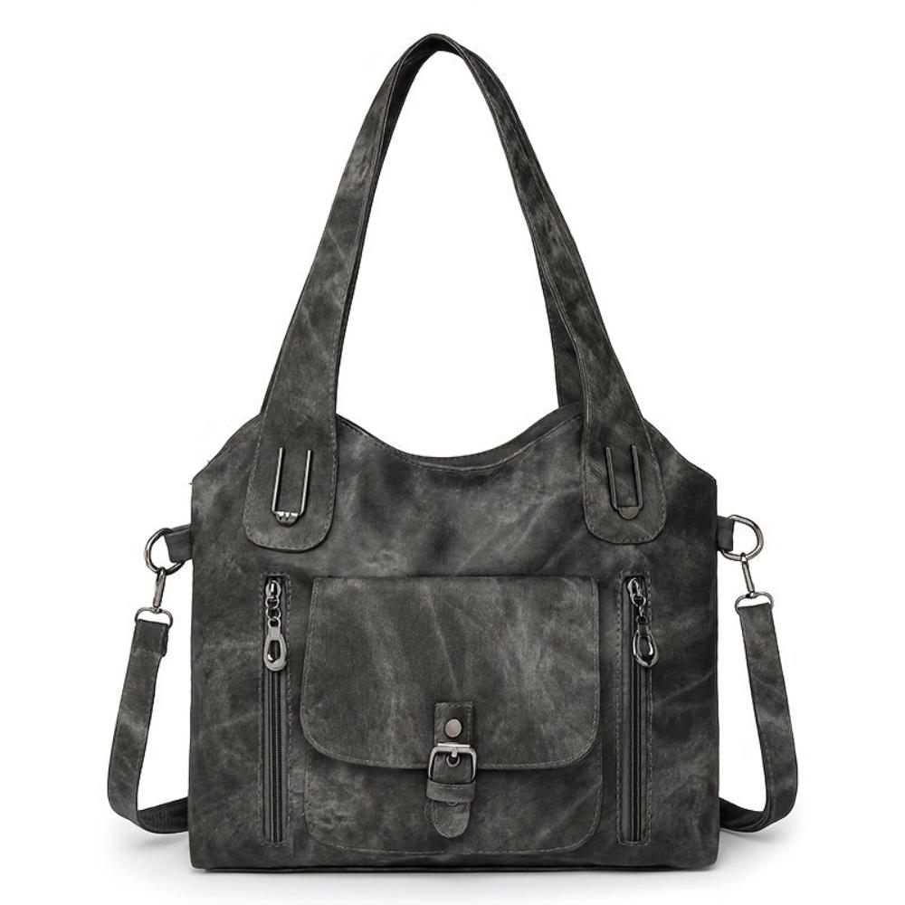 Amelia - Vintage Suede Shoulder Bag