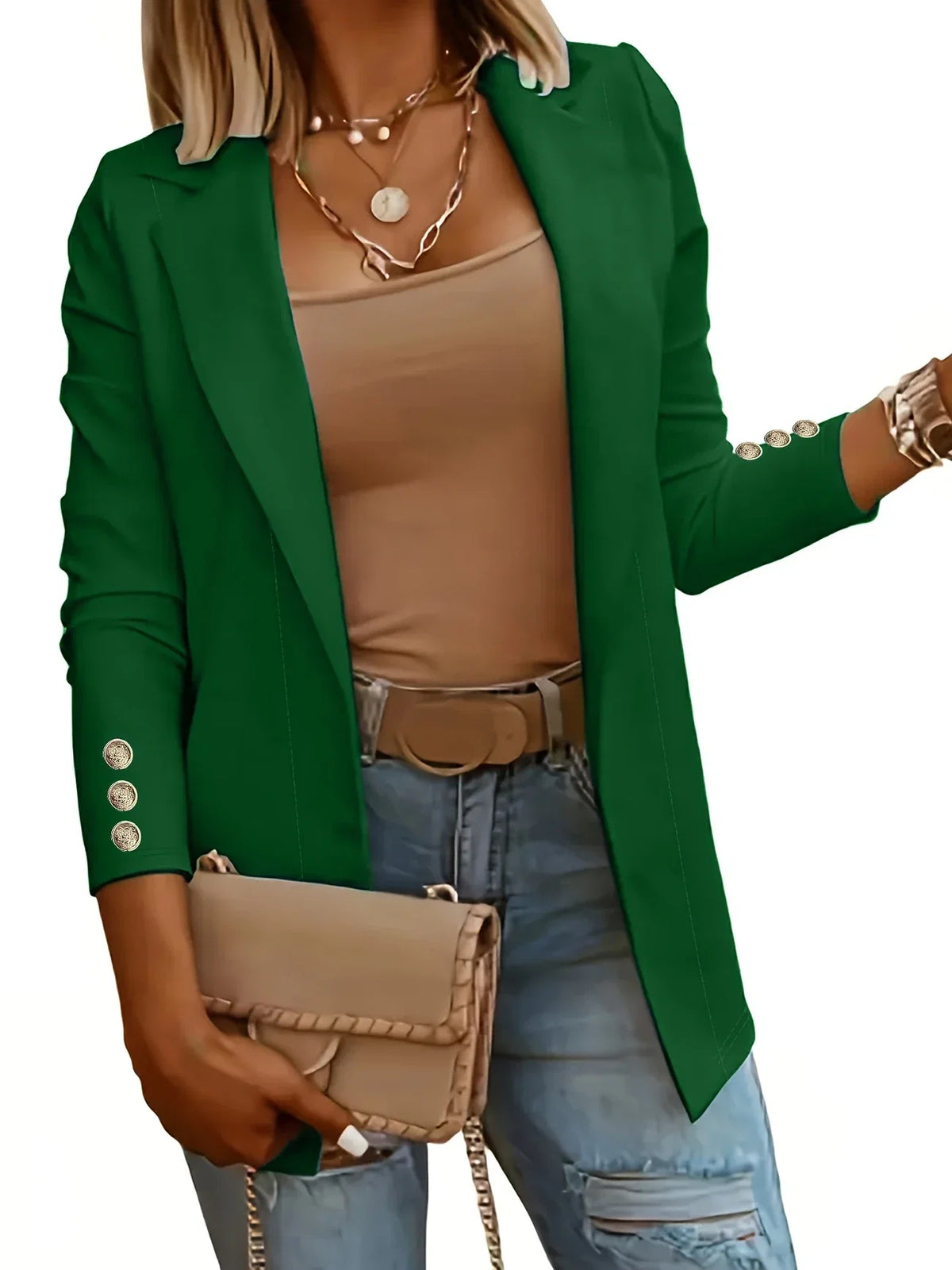 Layla™ - Stylish Open Front Jacket