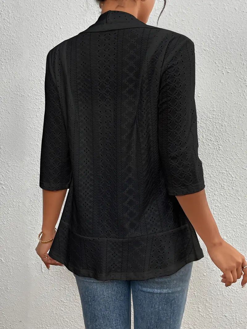 Penelope™ - Elegant Open-Front Jacket