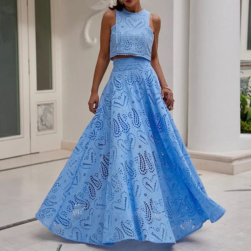Layla™ - Stylish Top And Skirt Set