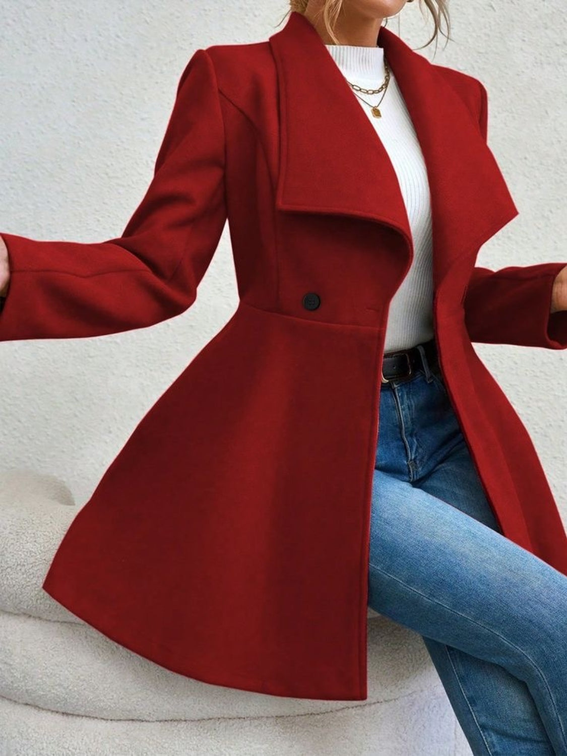 Ella™ - Elegant Button-Up Coat