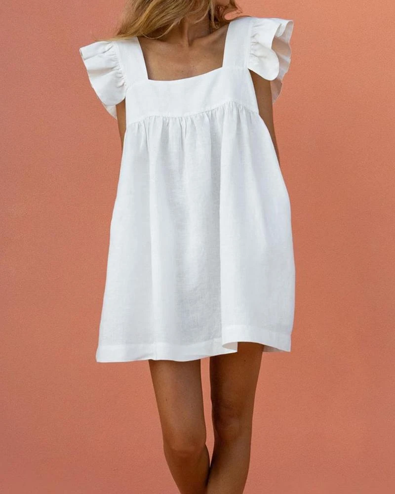 Alyssa™ - Effortless Flutter Sleeve Dress