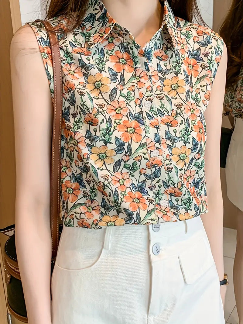 Amelia™ – Elegant Floral Top