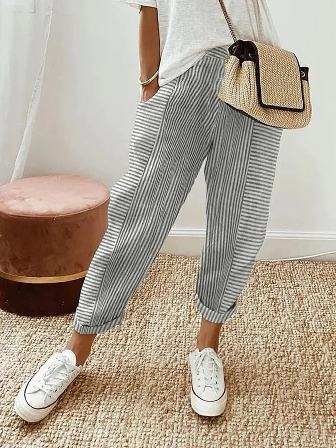 Avery™ - Casual Striped Trousers