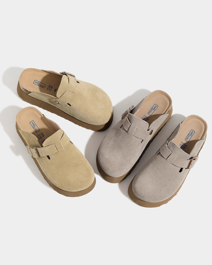 Alyssa™ - Fashionable Platform Mules