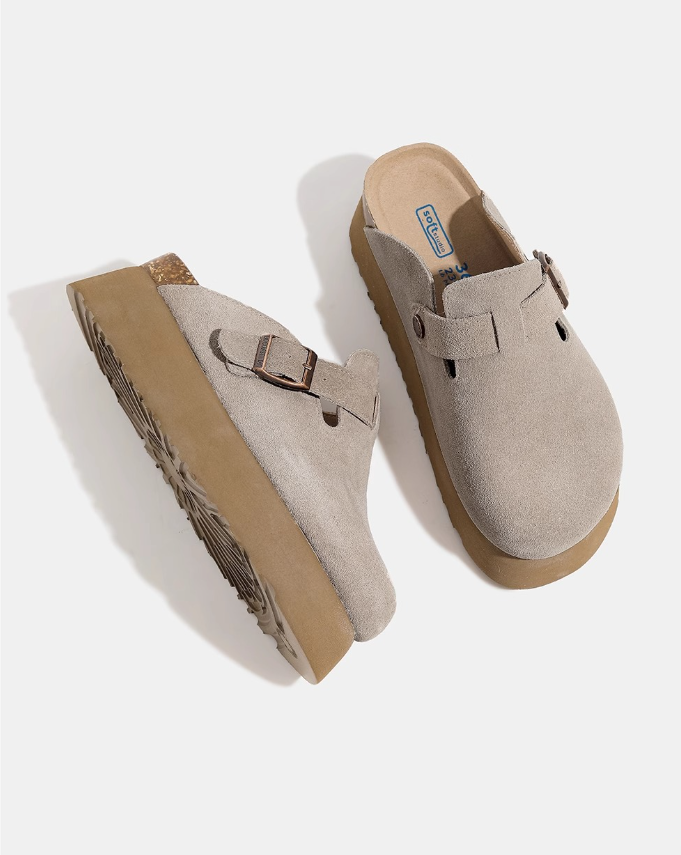 Alyssa™ - Fashionable Platform Mules