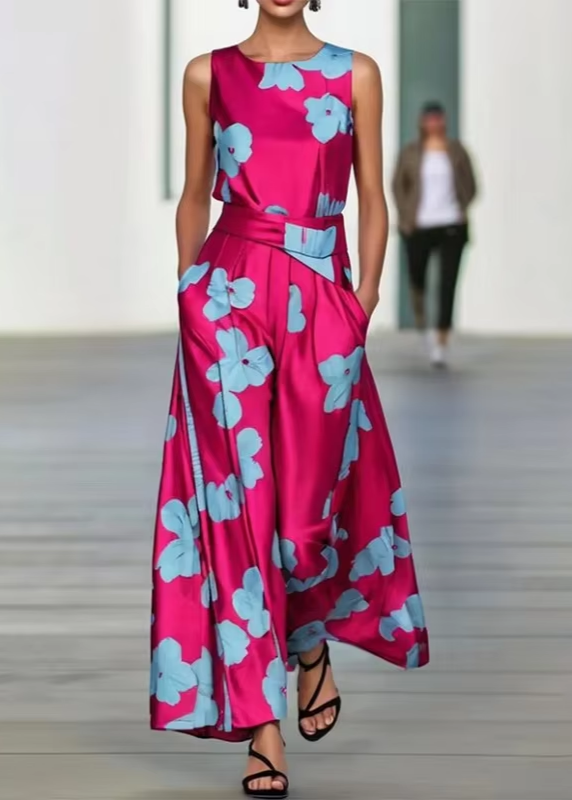 Abigail™ - Elegant Floral Print Tunic Evening Dress