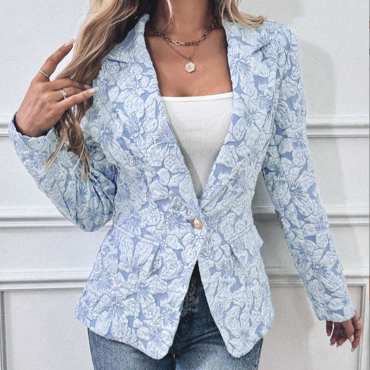 Scarlett™ - Stylish Floral Print Blazer