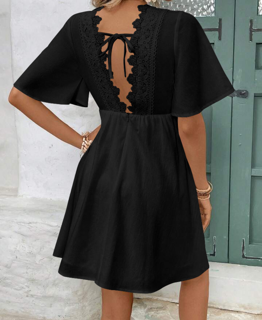 Olivia™ - Elegant V-Neck Dress