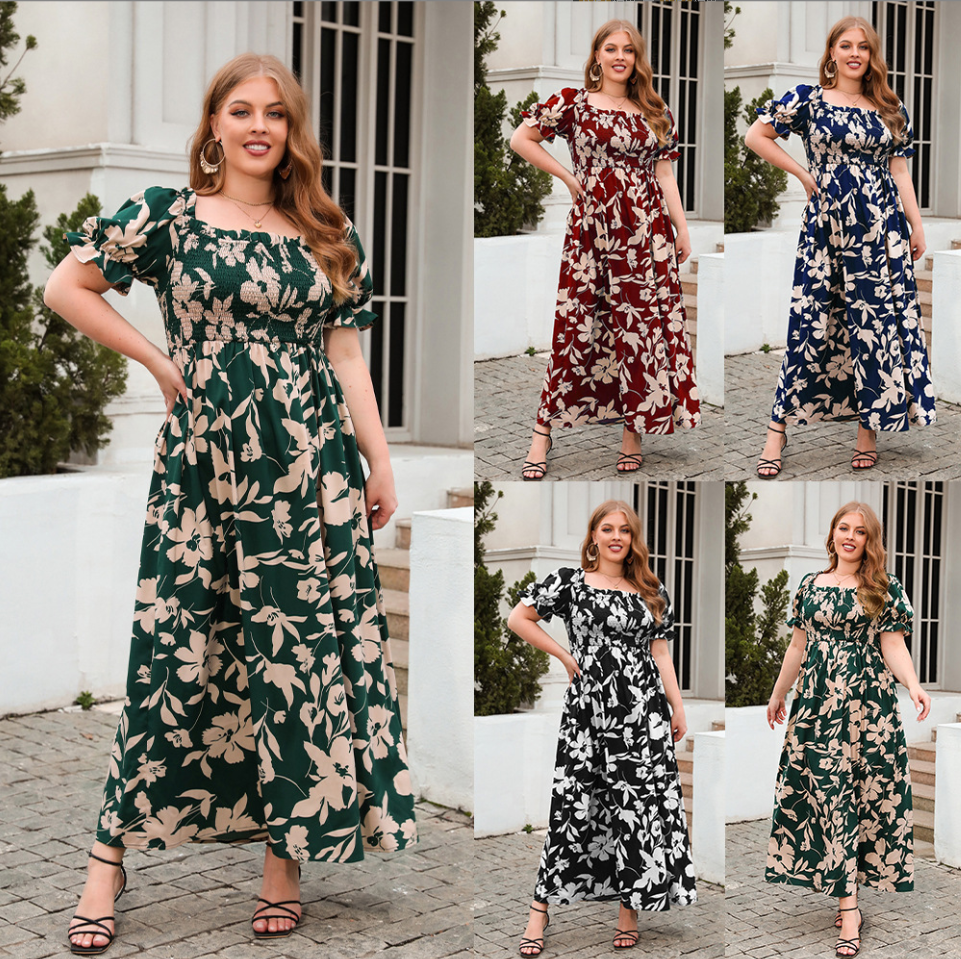 Hannah™ - Elegant Floral Dress