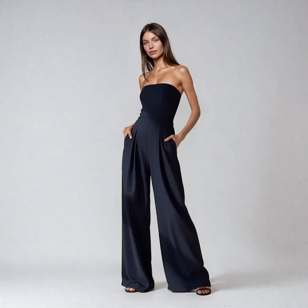 Grace™ - Strapless Wide-Leg Jumpsuit