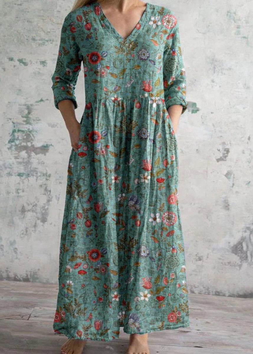 Lina™ - Elegant Floral Dress