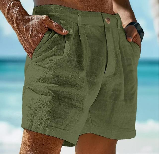 Liam™ - Linen Solid Color Pants