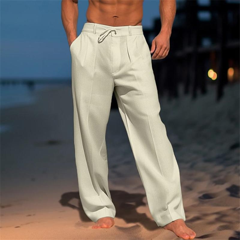 Nathan™ - Linen Solid Color Pants