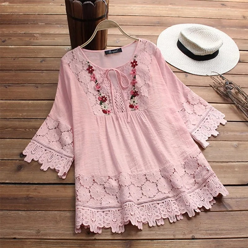 Alyssa™ - Stylish Embroidered Blouse