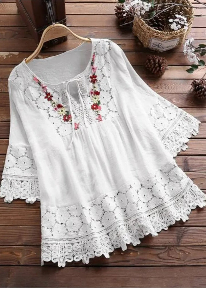 Alyssa™ - Stylish Embroidered Blouse