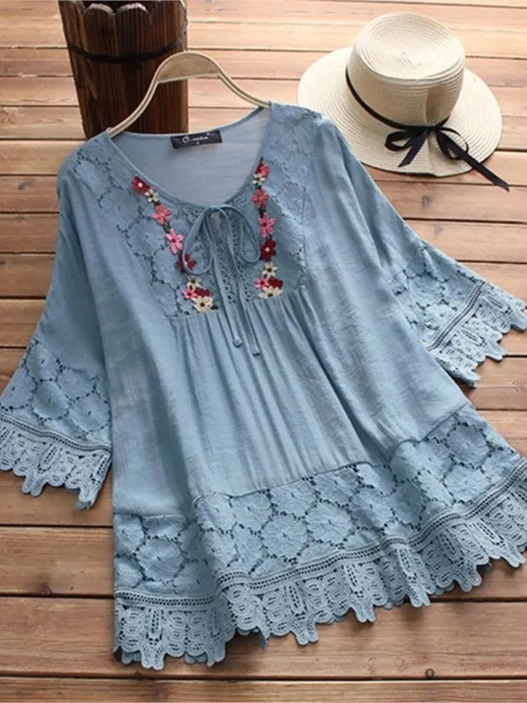Alyssa™ - Stylish Embroidered Blouse