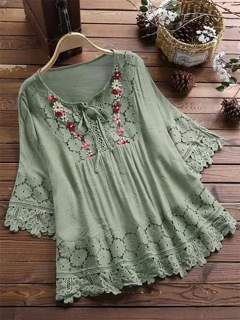 Alyssa™ - Stylish Embroidered Blouse