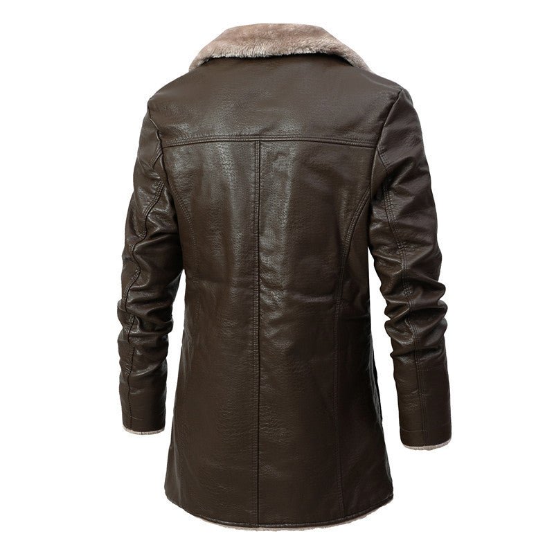 Noah™ - Elegant Winter Leather Coat