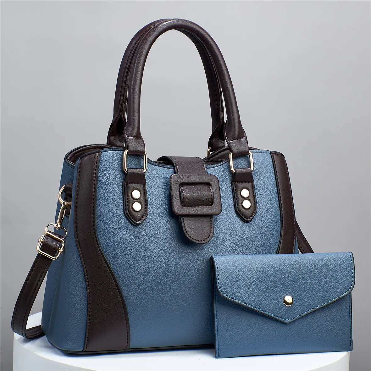 Abigail - Elegant Two-Piece Leather Bag Set