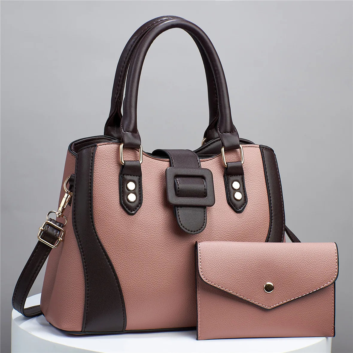 Abigail - Elegant Two-Piece Leather Bag Set
