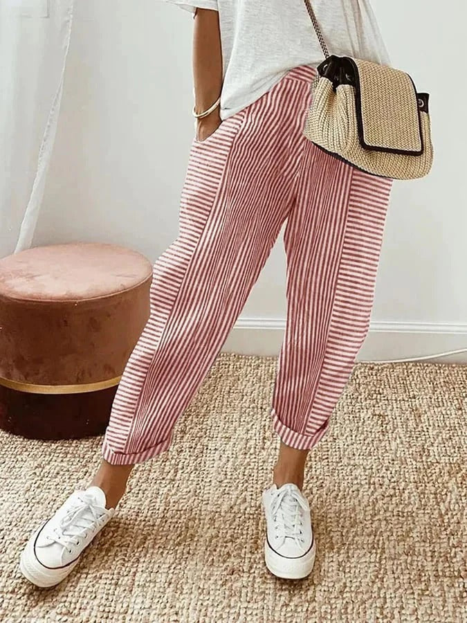 Avery™ - Casual Striped Trousers