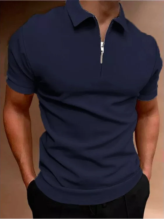 Liam™  - Classic Zip Polo Shirt