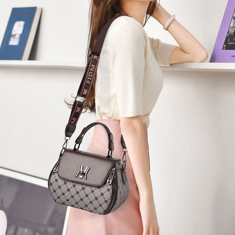 Genevieve - Luxe Charm Leather Shoulder Bag