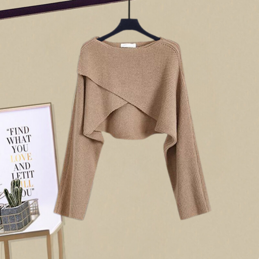 Riley™ - Stylish Dress And Cardigan Set