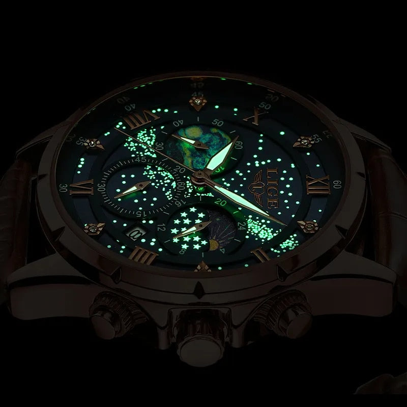 Caleb™ - Elegant Moonphase Watch